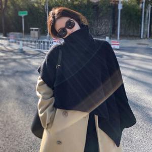 여성 니트 케이프 머플러 언발 숄 여성 판쵸 겨울 숄 민구제 스카프 롱 패션잡화 니트 망토 울 머플러 남자