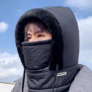 남녀공용 겨울 패딩 멀티 넥워머 스키 낚시 후드 모자