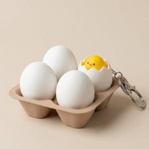 병아리 계란 클리커 키링 가방 인형 키홀더 피젯토이 차키 행운 열쇠고리 액막이