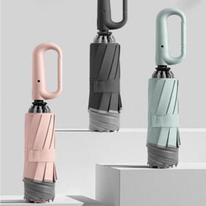 비너 그립 거꾸로 우산 3단 자동 양산 장우산