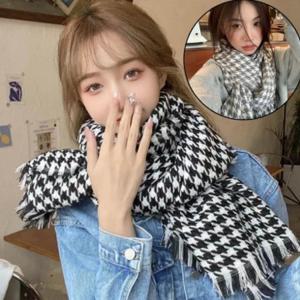 고급 니트머플러 여자목도리 밍크넥워머 숏머플러 털목도리 스카프 클래식