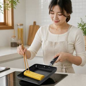 토스코 사각 프라이팬 계란말이팬 무쇠 스타일 토스트팬
