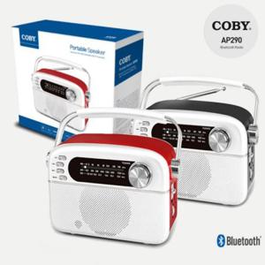 코비AP290 포터블 블루투스 라디오 스피커 SD카드 USB인식 FM AM SW수신 낚시 캠핑