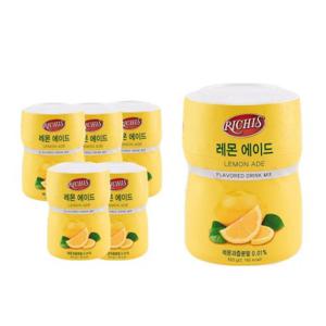 과즙분말 에이드 6개 550g 파우더 레몬 레몬티