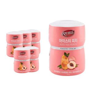 6개 복숭아 파우더 550g 홍차베이스 피치 아이스티