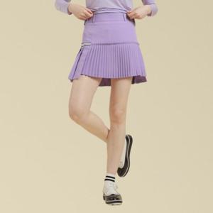 하프플리츠 언발 스커트
