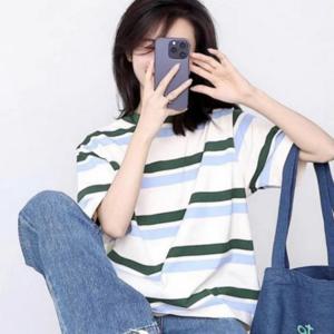여성 여름 나들이 브이넥 반팔 셔츠 롱원피스 치마 반팔원피스 바캉스룩 편안한 린넨 스타일