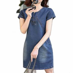 미니 청 스커트 여성원피스 미니원피스 반팔원피스 이쁜원피스 여름원피스
