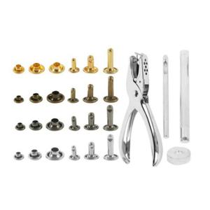 리벳 480 세트 DIY 펀칭 몰드 의류 리폼 수선 키트 다용도 단추 셀프 공구 부자재