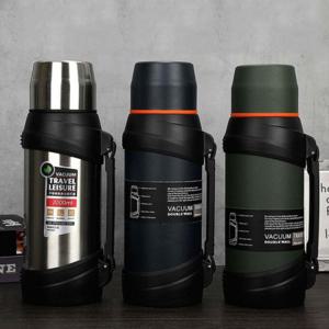 원터치 보온병 보냉병 안전캡 어깨끈 포트 1600ml 텀블러 물병 큰보온 대용량 미니