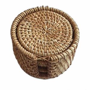 라탄 컵 받침대 8cm 라탄받침 라탄코스터 라탄컵받침 컵매트 라탄테이블매트