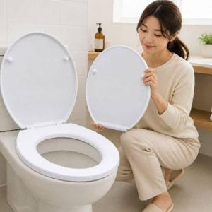 변기 뚜껑 시트 화장실 욕실 대형 양변기 덮개 화이트