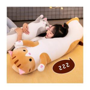 루미나D 50cm 대형 고양이 롱 바디필로우 수면 쿠션 모찌 찰떡
