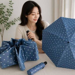 땡땡이 양산 경량 접는 우산 암막 접이식우산 도트