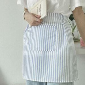 홈카페 스트라이프 앞치마 바리스타 줄무늬 앞치마 주방 요리 린넨