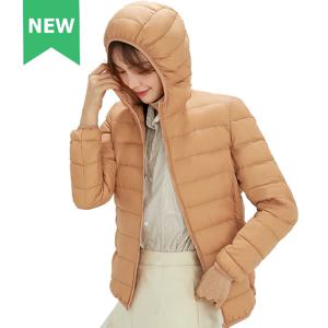 초경량 90% 다운 재킷, 부드러운 매트 원단, 겨울 깃털 재킷, 따뜻한 코트, 후드 파카, 여성 휴대용 S-4XL, 새로운 패션