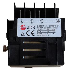 KEDU JD3 JD4 전자기 릴레이, 정전 및 저전압 보호 기능, 16A 230V 400V CE
