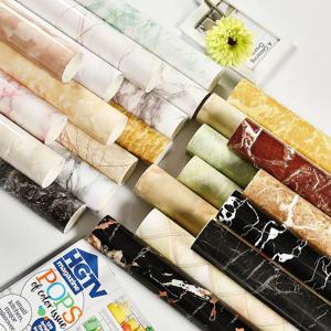 PVC 자기 접착제 현대 방수 대리석 배경 화면 DIY 연락처 종이 벽 스티커 욕실 주방 수조 홈 Decors