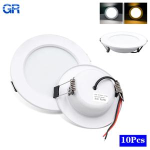 10 개/몫 LED 통 5W 9W 12W 15W 18W 최근 라운드 Led 천장 조명 AC110V 220V DC12V 24V 실내 조명 따뜻한/차가운 흰색