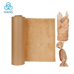 벌집 접는 포장 재료 갈색 30cm 생분해 성 Diy 장식 선물 포장 효율성 향상 쿠션 종이