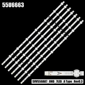 LED 백라이트 스트립, SVV550AK7_UHD_7LED_A B 타입 55U6663DB 55U6763DB 55U5766DB L55UE17 VES550QNDS-2D-S11