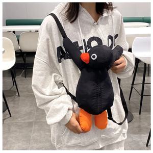 만화 재미 있은 귀여운 포옹 펭귄 배낭 패션 성격 봉제 인형 가방 어린이 가방 어깨 가방 미니 배낭 가방
