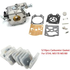 1/2 세트 Stihl MS180 MS170 018 017 MS 180 170 Zama RB-77 전기 톱 교체 부품 용 기화기 재구성 수리 다이어프램 키트