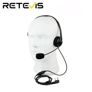 1/2/5pcs Kenwood /Baofeng UV82/Quansheng UVK5 Retevis RT22 용 2Pin K 플러그 워키 토키 헤드셋 스폰지 이어 패드 이어폰 PTT 마이크