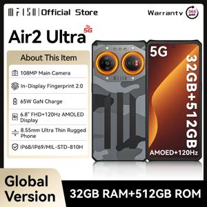 IIIF150 Air2 울트라 러기드 스마트폰 5G 안드로이드 모바일 Phohe 6.8''FHD+ 120Hz AMOLED 스크린 16GB+512GB 108MP 카메라 폰