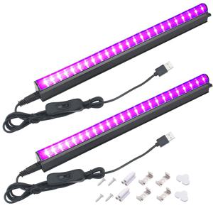 블랙 라이트 튜브 5W USB UV LED 블랙 라이트 램프 395 nm 블랙 라이트 바 조명 효과 파티 조명 무대 조명 스위치