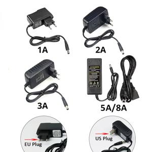 12V LED 어댑터 AC 100V-240V - DC 12V 변압기 1A 2A 3A 전자 전원 공급 장치 변환기 LED 드라이버 (LED 스트립 조명 EU용)