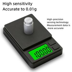 100/500g 0.01g 미니 디지털 저울 고정밀 전자 포켓 저울 보석 무게 측정용 휴대용 전자 저울
