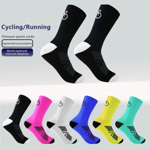 사이클링 양말 MTB 자전거 양말 통기성 빠른 건조 스트레치 도로 자전거 양말 야외 스포츠 레이싱 러닝 사이클링 양말