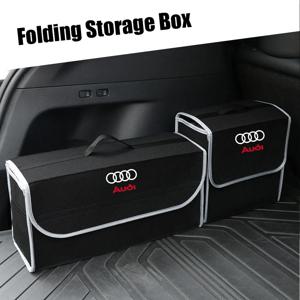 자동 트렁크 조직 상자 접이식 자동차 보관 가방 여행 Audi Sline A5 A4 B8 A3 8P A6 C7 8V B6 B7 B9 C6 용 도구 케이스 정리