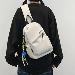 크로스 바디 백 남자 싱글 어깨 작은 배낭 가슴 가방 여자 사이클링 스포츠 등산 소년 태블릿 경량 모