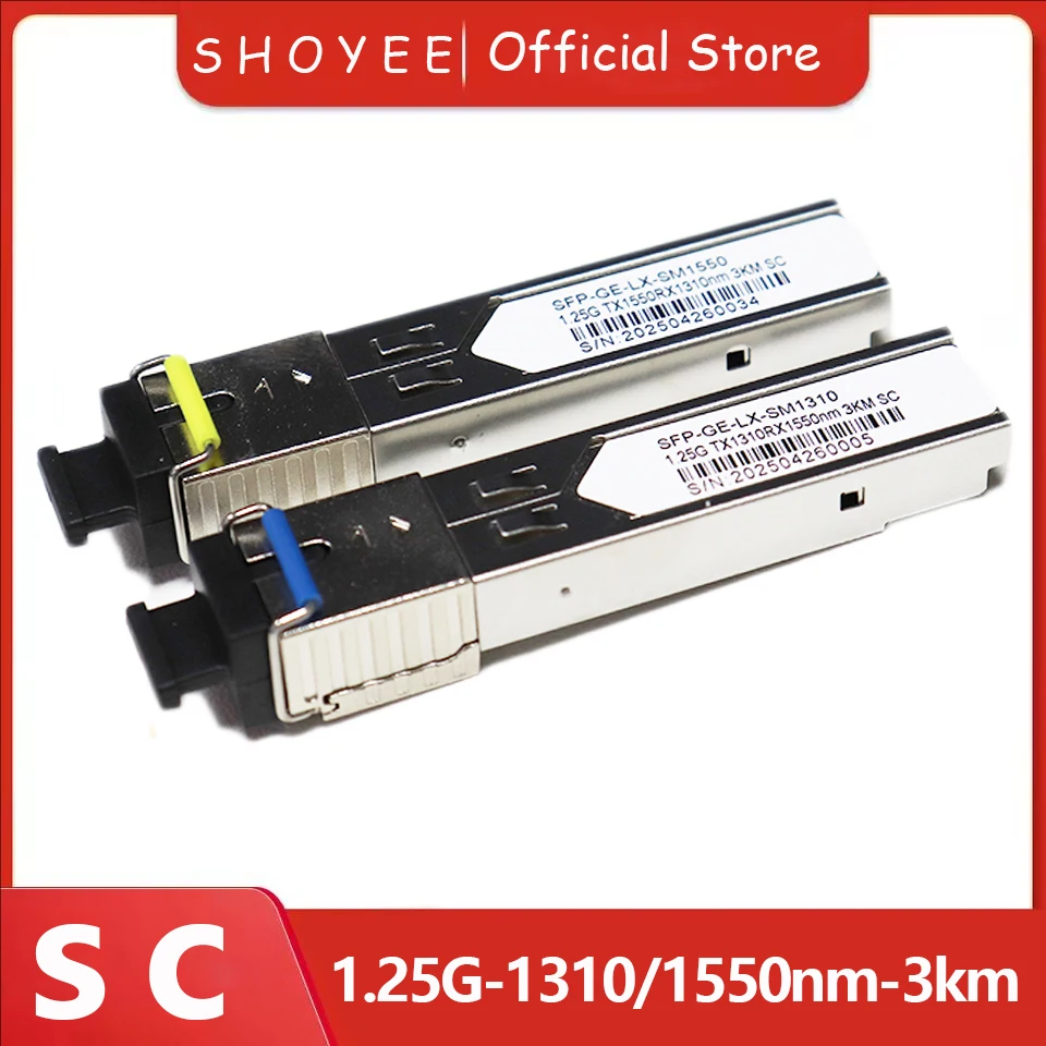 SC 새로운 SFP 트랜시버 SFP 모듈 1.25G 1310nm/1550nm 3km 파이버 스위치 스위치 광 모듈과 호환 모듈