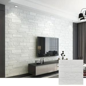 5-15pcs 35cm X 35cm 3D 자체 접착 벽 스티커 단색 방수 DIY 벽돌 패턴 홈 장식 거실 Backgroun