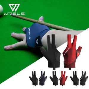 WRELS 1pc 당구 장갑 통기성 땀 흡수 미끄럼 방지 조절 가능한 당구 큐 장갑 3 손가락 탄성 스누커 풀 장갑
