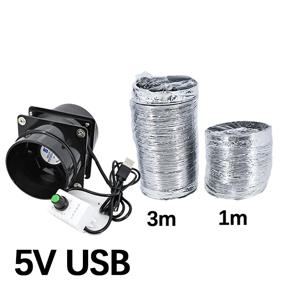 혁신적인 5V USB 연결 ESD 연기 추출기 팬(1M 파이프 튜브 및 다양한 응용 분야를 위한 조절 가능한 속도 포함)