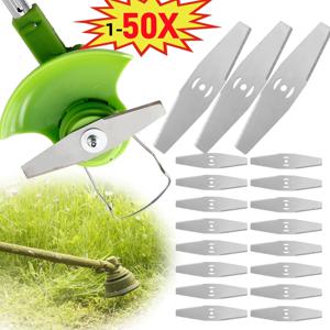1-50X 150mm 금속 잔디 스트링 트리머 헤드 교체 톱 블레이드 잔디 깎는 기계 피팅 부품 홈 가든 전동 공구 교체