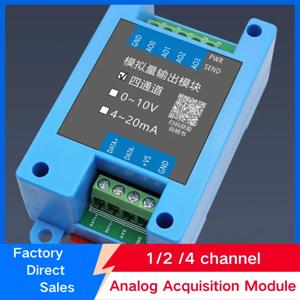 산업용 아날로그 데이터 수집 모듈 4-20Ma&0-10V 입력-Rs485 변환기 Modbus Rtu 프로토콜