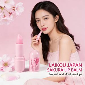 라이코우 사쿠라 립밤 영양 공급, 상쾌함, 수분 공급 및 지속적인 보습, 갈라짐 방지, 데일리 립케어를 위한 복구 효과