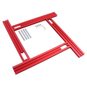 1세트 40/60/80cm 트리밍 밀링 홈 가공 가이드 레일 조절 가능한 보조 가이드 레일 브래킷 DIY 목공용