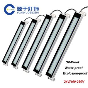 100-230V/24V 작업장 선반 작업등 산업용 CNC 기계 도구 작업등 방수 재봉 조명 알루미늄 합금 램프