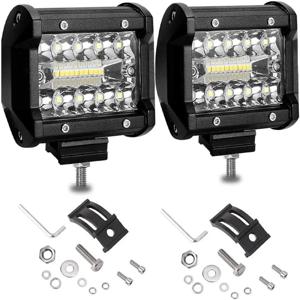 1개 60W 오프로드 LED 작업등 12V 스팟 플러드 콤보 포드 SUV ATV 트럭 보트 자동차 LED 헤드라이트 안개등 액세서리