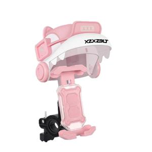 자외선 차단 방수 자전거 헬멧 폰 마운트 자동 잠금 오토바이 네비게이션 홀더 라이딩 폰 브래킷 (사이클링 안전용)