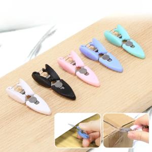 1Pc 컴팩트 포켓 가위 금속 사무실용 왼손/오른손 자수실 트리머 공예 크로스 스티치 커팅 재봉 도구