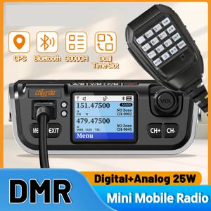 치에르다 M520D DMR 미니 디지털 무전기 25W GPS 듀얼 밴드 DTMF VHF UHF FM 블루투스 장거리 300채널 무전기