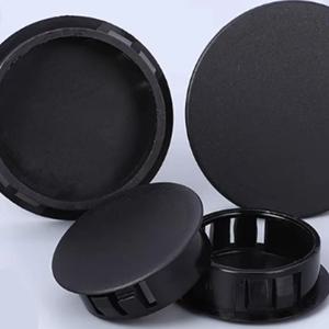 직경 5-50mm 검정색 플라스틱 스냅온 홀 플러그 방수 플라스틱 엔드 캡 원형 플라스틱 블랭킹 엔드 캡 튜브 파이프 인서트