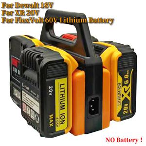 리튬 이온 배터리 충전기 4포트 Dewalt 18V용 XR 20V용 FlexVolt 60V 리튬 배터리 DCB180 DCB200 DCB203 DCB205 충전기